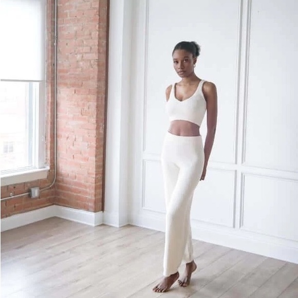 Fluffy Bralette Top and Pants Set - Picture 2 of 3